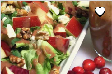 Apple Walnut Salad With Cranberry Vinaigrette